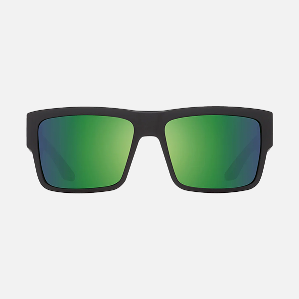 Spy Sunglasses Cyrus - Matte Black Happy Bronze Polar w/ Green