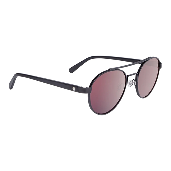Spy Sunglasses Deco - Matte Black Happy Rose W/ Light Silver Spectra