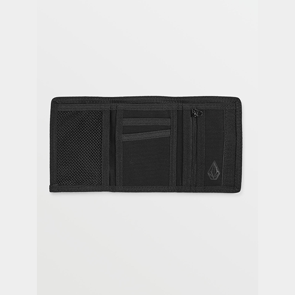 Volcom Ranso Trifold Velcro Wallet - Black