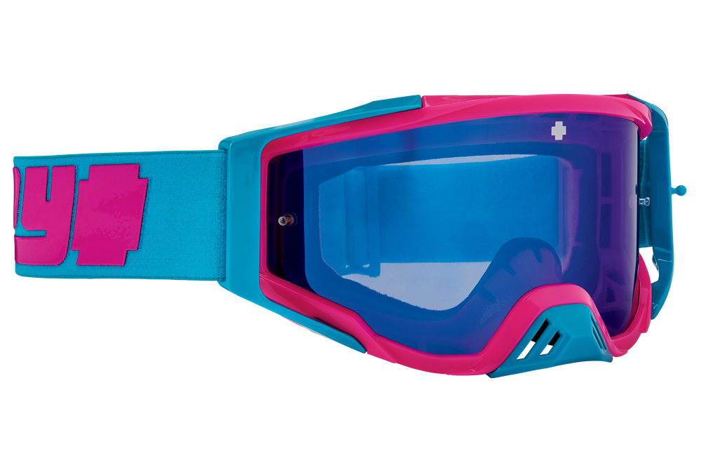 Spy MX Goggle Foundation Plus Reverb Blue - HD Smoke W/ Blue Spectra Mirror