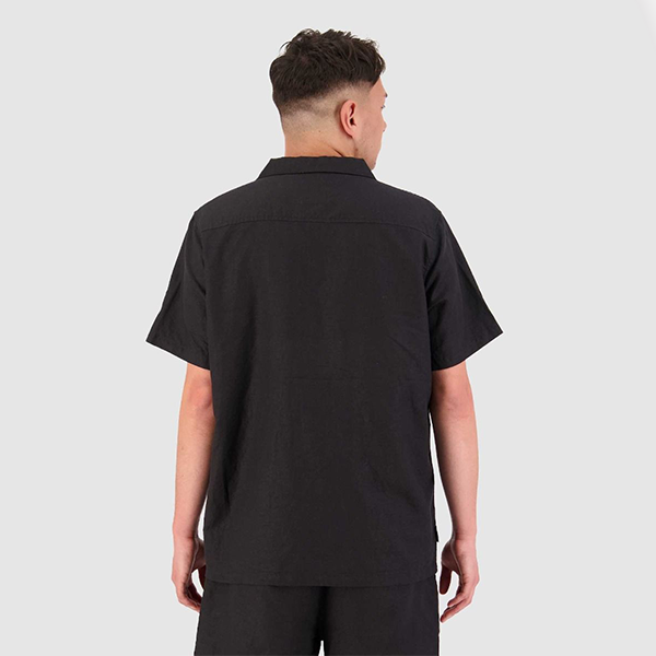 Huffer Lin-In SS Cuban Shirt - Black
