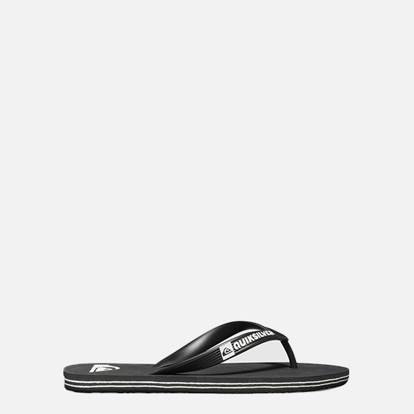 Quiksilver Molokai Youth Flip Flops - Black/Black/White