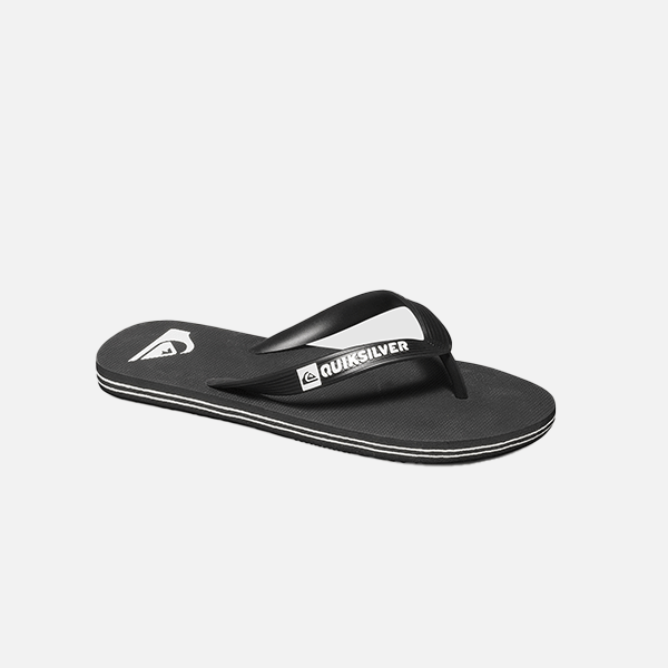 Quiksilver Molokai Youth Flip Flops - Black/Black/White