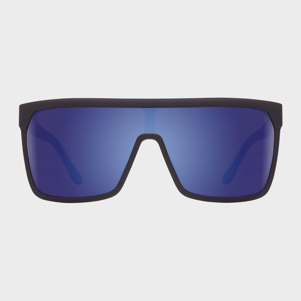 Spy Sunglasses Flynn - Soft Matte Black Happy Bronze Dark Blue Spectra