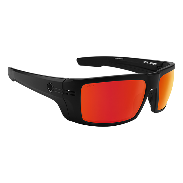 Spy Sunglasses Rebar ANSI - Matte Black Red