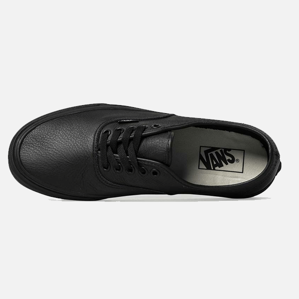 Vans Authentic Black Leather Shoes Propaganda Streetwear
