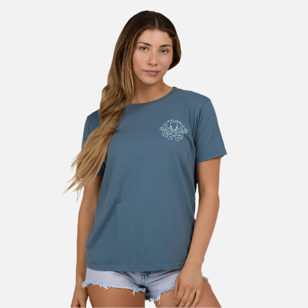 Salty Crew Crazy Eight Boyfriend Tee - Fin Blue