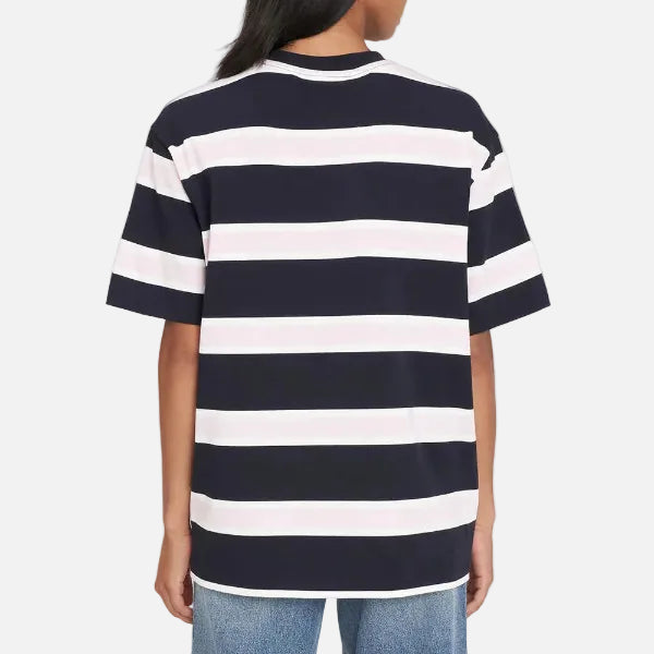 Huffer Brooklyn Relax Tee - Navy/Petal