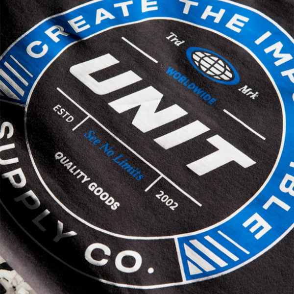 Unit Metric Tee - Washed Black