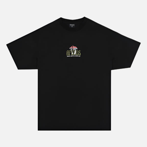 Afends Let It Grow Boxy Fit Tee - Black