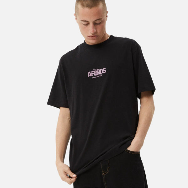 Afends Tread Retro Fit Tee - Black