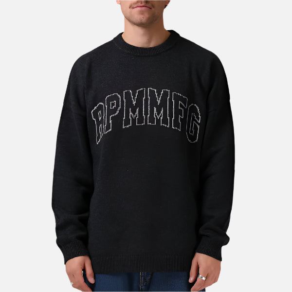 RPM Slouch Varsity Knit - Black Marle