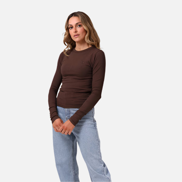 RPM Ribbed LS - Chocolate