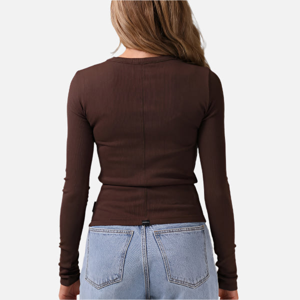 RPM Ribbed LS - Chocolate