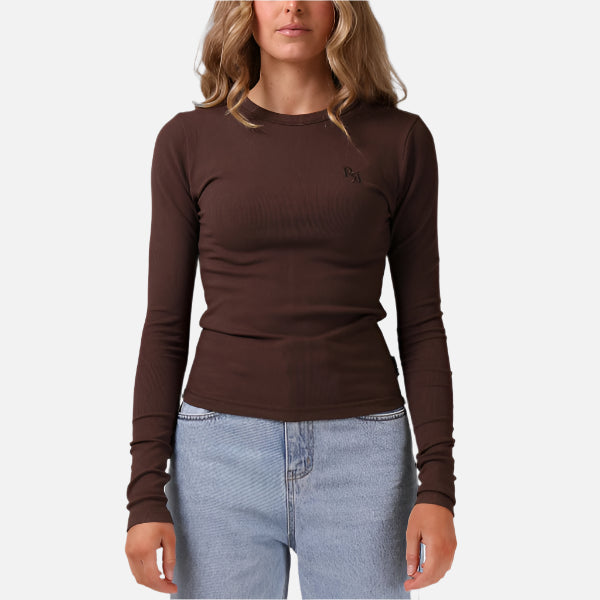 RPM Ribbed LS - Chocolate