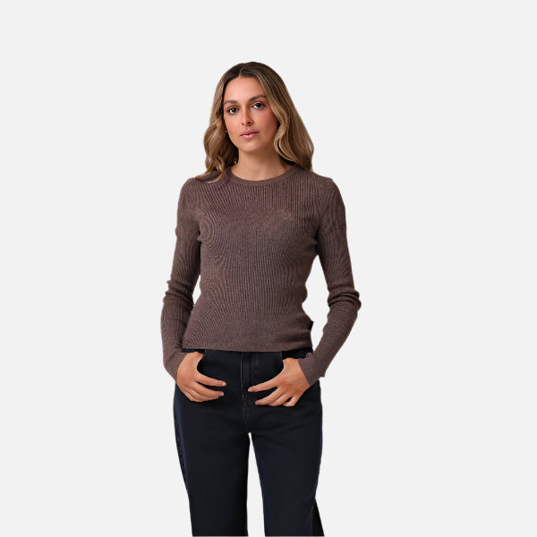 RPM Knitted LS - Brown Marle