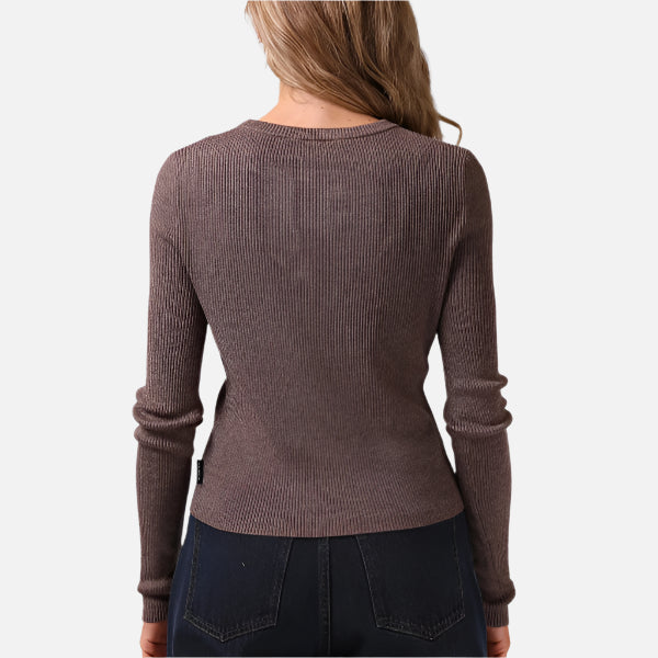 RPM Knitted LS - Brown Marle