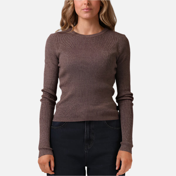 RPM Knitted LS - Brown Marle