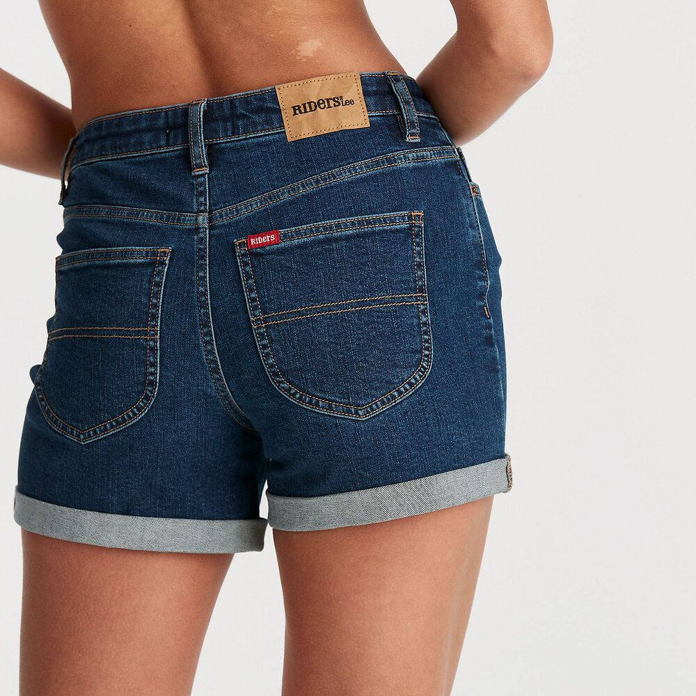 Riders Mid Thigh Short - Indigo Ocean