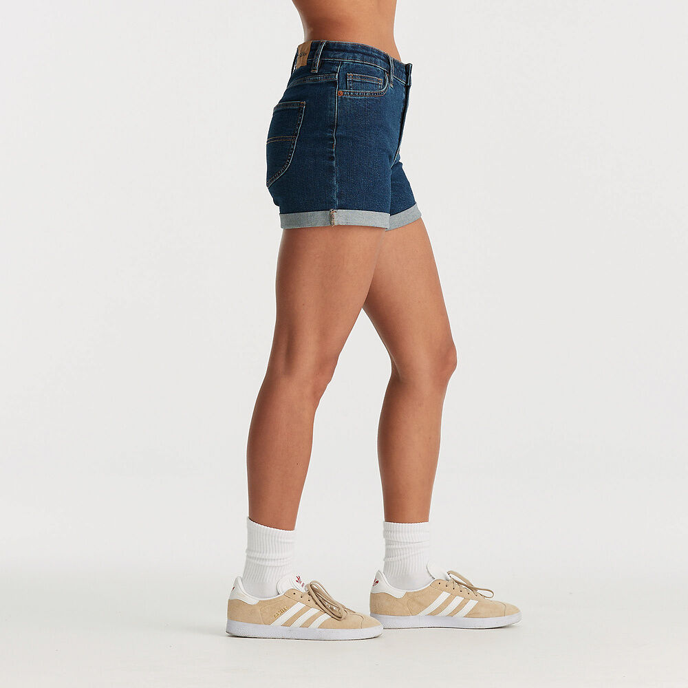 Riders Mid Thigh Short - Indigo Ocean