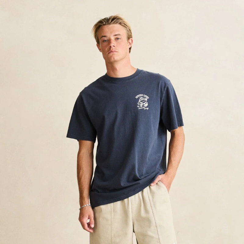 Rhythm Peace Sun Vintage Tee - Navy