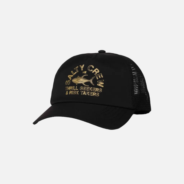 Salty Crew Stamped Trucker Cap  - Black