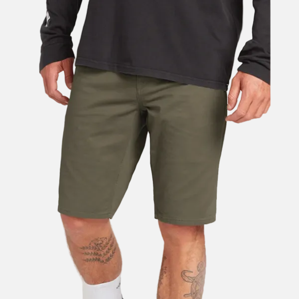 Volcom Solver Lite 5 Pocket Shorts - Army