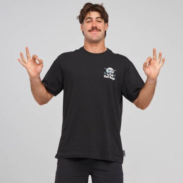 The Mad Hueys Hittin FK All Tee - Black