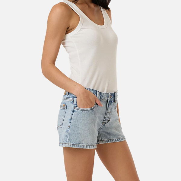 Thrills Daria Low Rise Micro Short- Serenity Blue