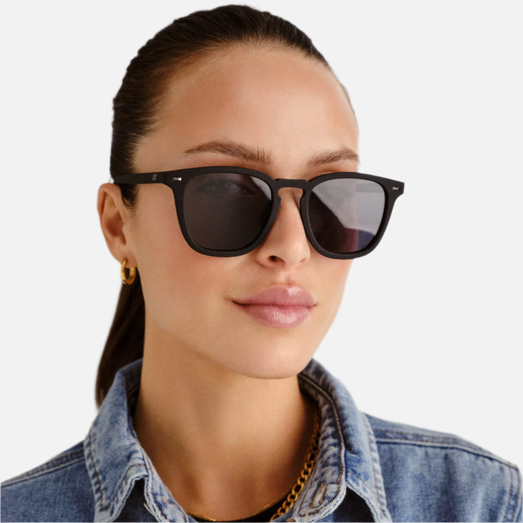 Le Specs Sunglasses No Biggie - Black Rubber
