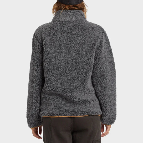 Billabong Horizon Mock Neck Half Zip Fleece - Charcoal