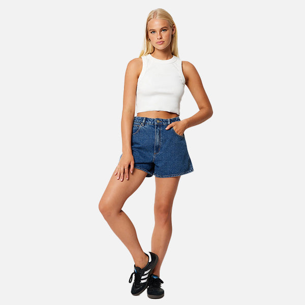 Abrand Bella Venice Short - Mid Blue