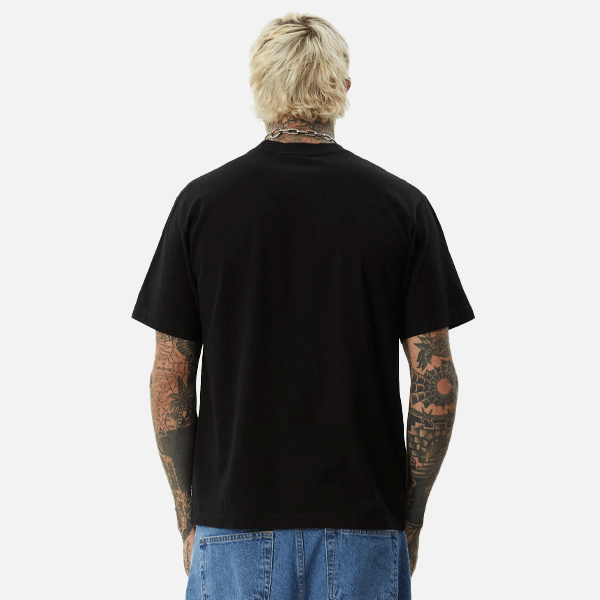 afends black t-shirt