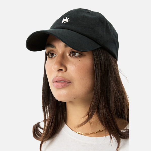 Afends Core Six Panel Cap - Stone Black
