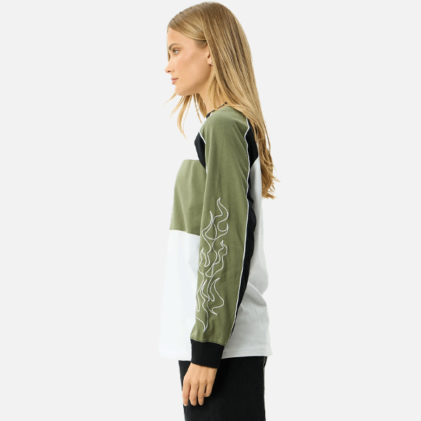 Afends Dirts LS Tee - Deep Olive