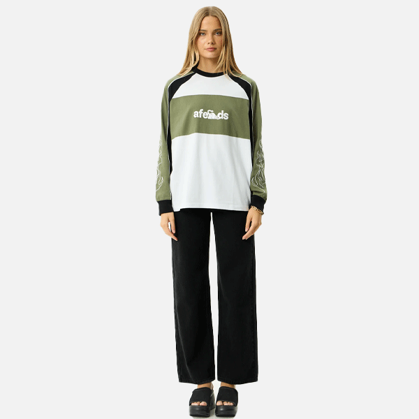 Afends Dirts LS Tee - Deep Olive