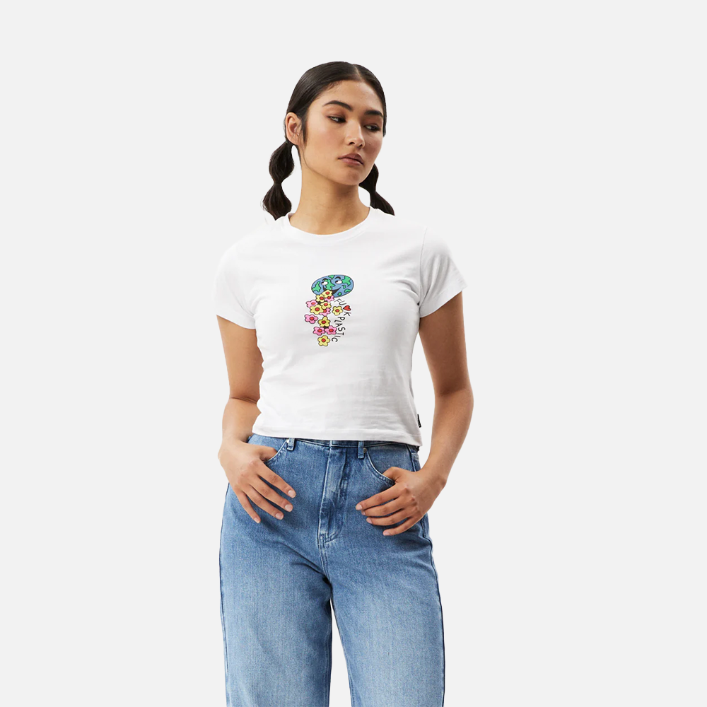 Afends F Plastic Baby Tee - White