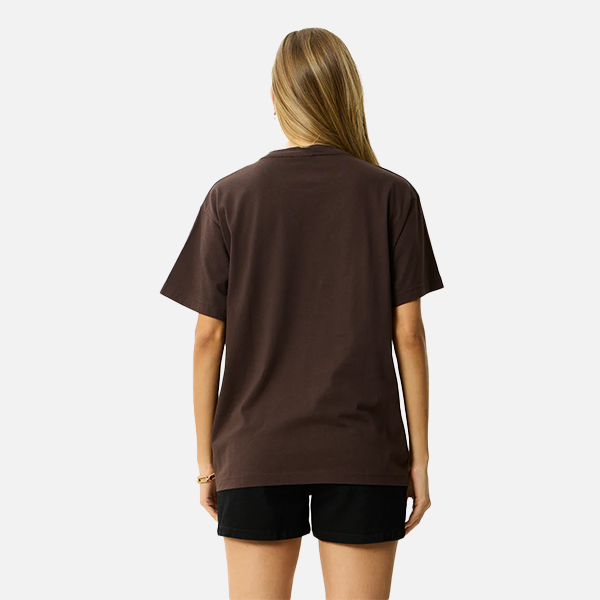 Afends Garden Variety Oversized Fit Tee - Coffee