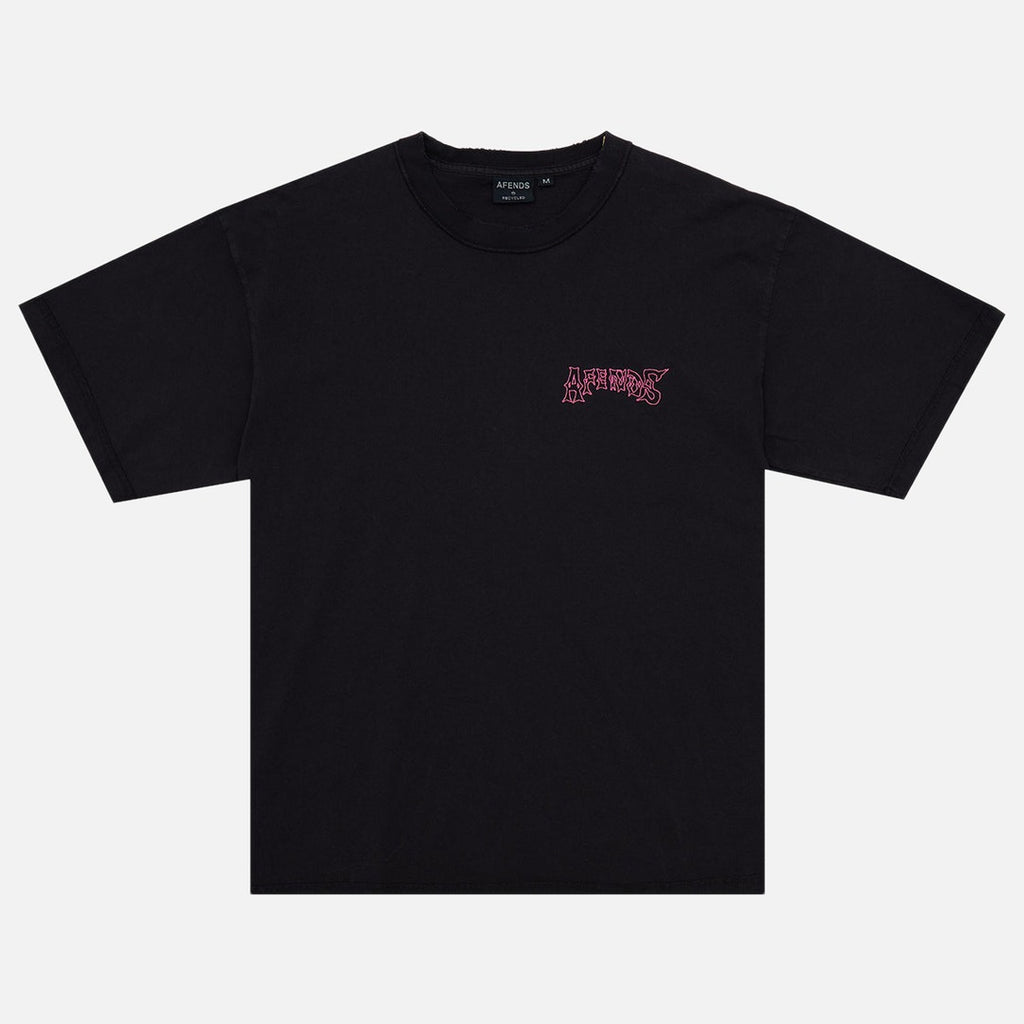 Afends Goddess Heavyweight Boxy Tee - Stone Black | Propaganda Streetwear & Skate