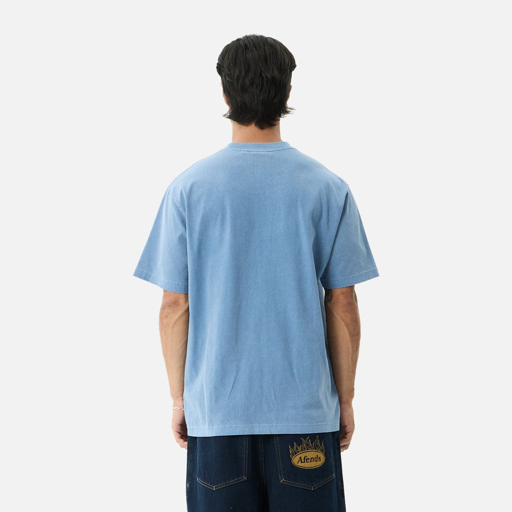 Afends Home Retro Tee - Washed Slate Blue - view 5 | Propaganda Streetwear & Skate