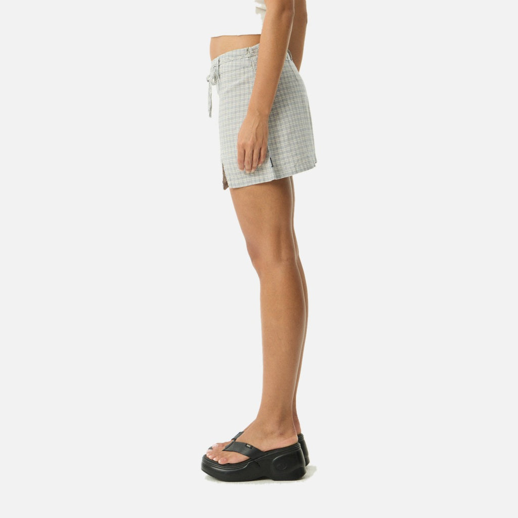 Afends Luchi Mini Skirt - Silver Birch - view 4 | Propaganda Streetwear & Skate