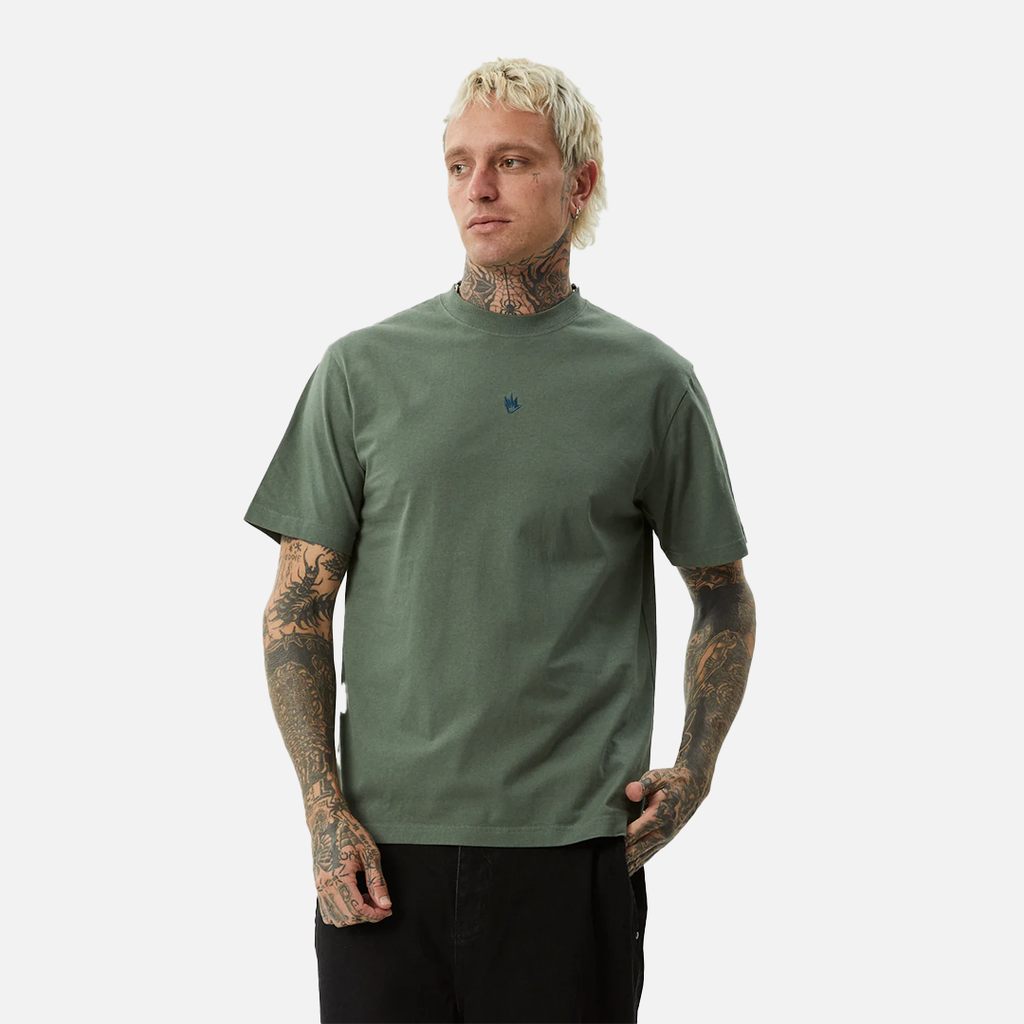 Afends Flame Retro Fit Tee - Sycamore