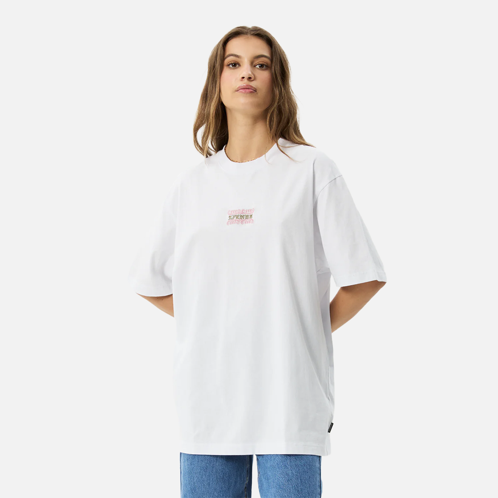 Afends Sixsixsix Retro Fit Tee - White