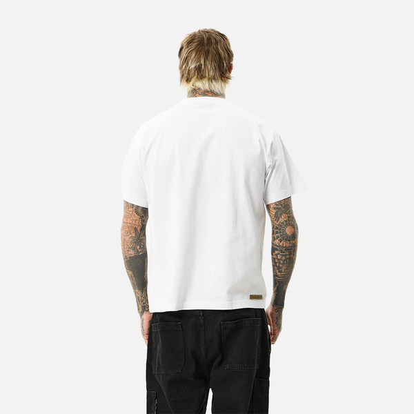 Afends Spinal Boxy Tee - White