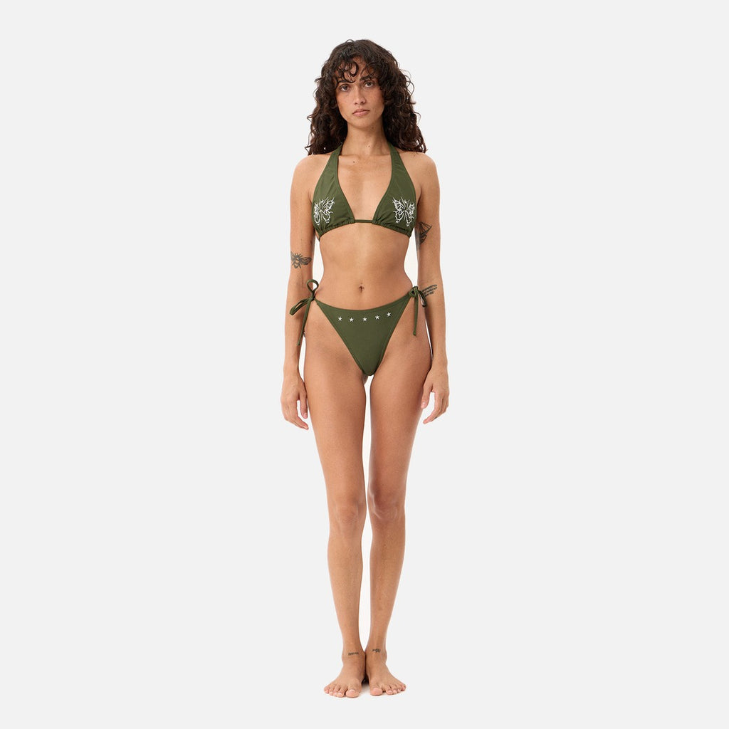 Afends Nocturnal Bikini Top - Military - view 4 | Propaganda Streetwear & Skate