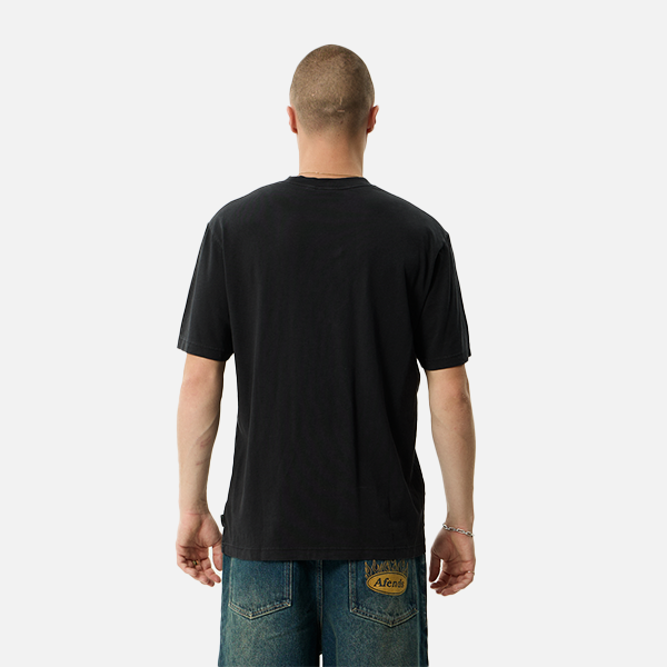 Afends Safety Hemp Retro Tee - Stone Black