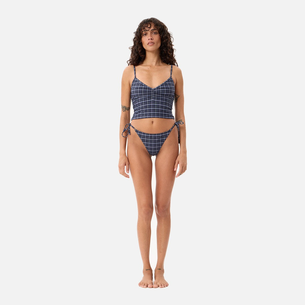 Afends Thea Tankini Top - Midnight Check - view 5 | Propaganda Streetwear & Skate