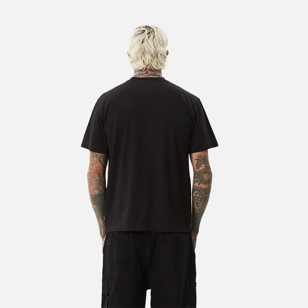 Afends Thrown Out Recycled Retro Fit Tee - Black