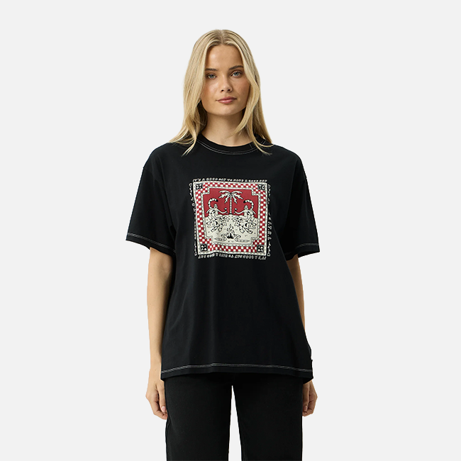 Afends Have A Good Day OS Tee - Black