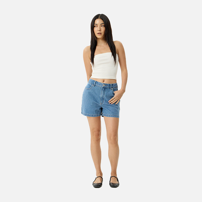 Afends Seventy Threes Denim Short - Worn Blue